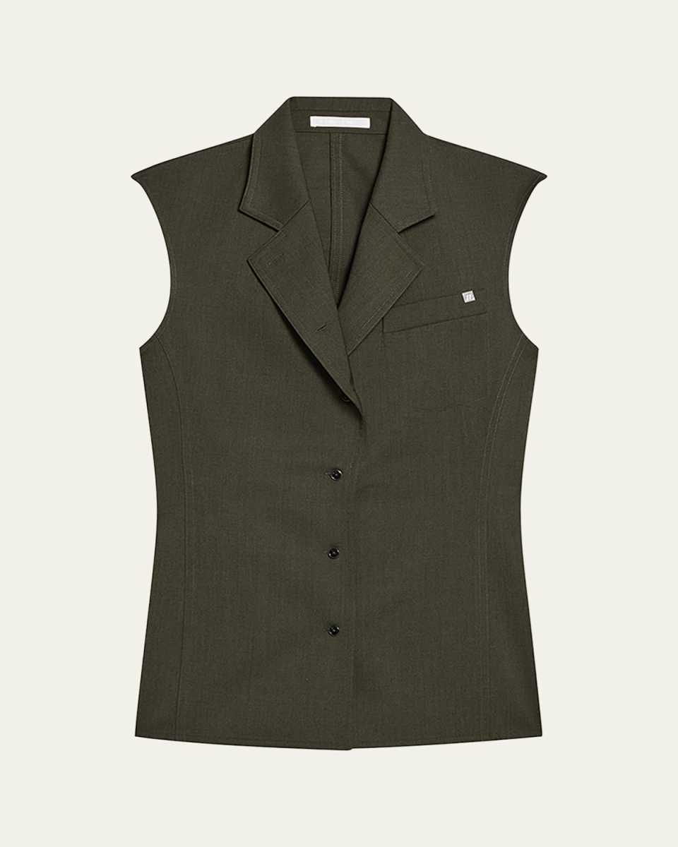 Sleeveless Modest Suiting Vest